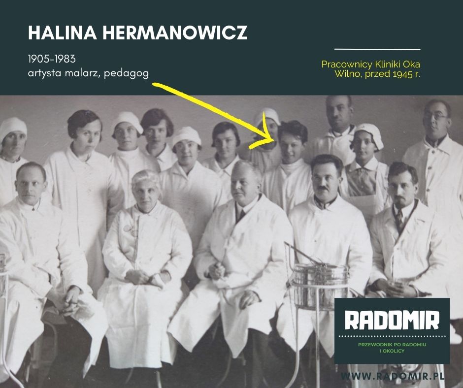 Pracownicy Kliniki Oka w Wilnie przed 1945 r. 